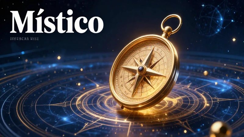Místico: Definición y concepto del significado profundo 5 Brújula cósmica antigua con mapa estelar místico