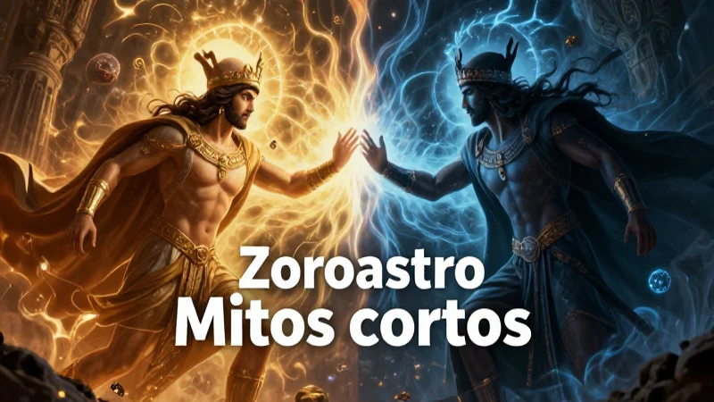 Mitos cortos: 10 ejemplos Impresionantes para descubrir 9 Zoroastro enfrenta la eterna lucha entre el bien y el mal