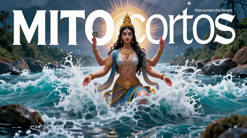 Mitos cortos: 10 ejemplos Impresionantes para descubrir 5 El Ganges divino surge con energía celestial