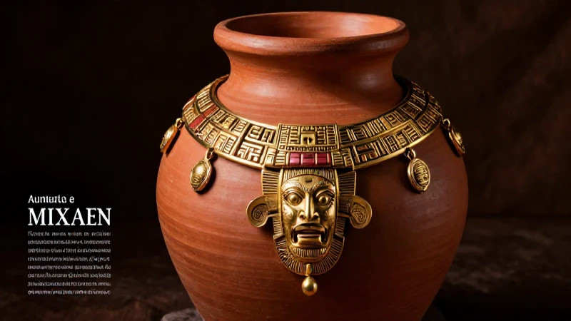 Joyería Mixteca y cerámica con alto contraste