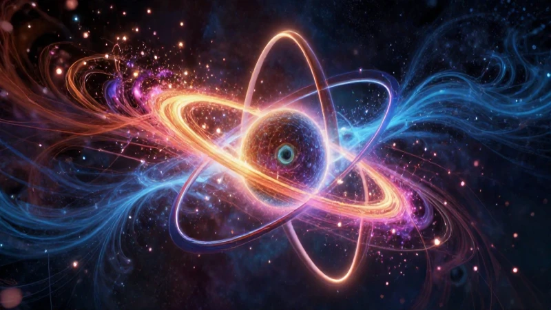Estructura atómica de Bohr vibrante y detallada