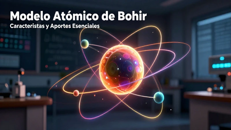 Modelo de Bohr: visualización vibrante de su estructura atómica