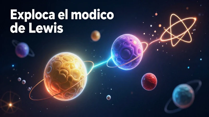 Modelo de Lewis muestra la configuración electrónica atómica