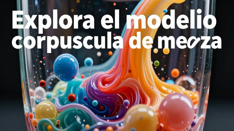 Mezclas: modelo corpuscular y aplicaciones cotidianas