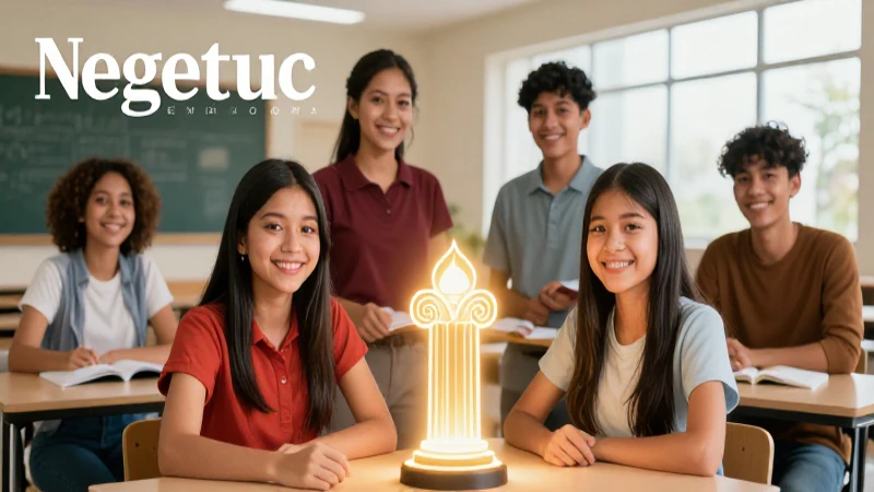 Estudiantes mexicanos innovadores en aula moderna
