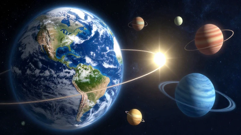 Diferencias heliocéntricas y geocéntricas en el espacio