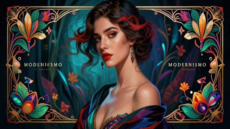 Modernismo: Qué es, objetivos y características clave 5 Mujer moderna elegante inspira el Modernismo artístico