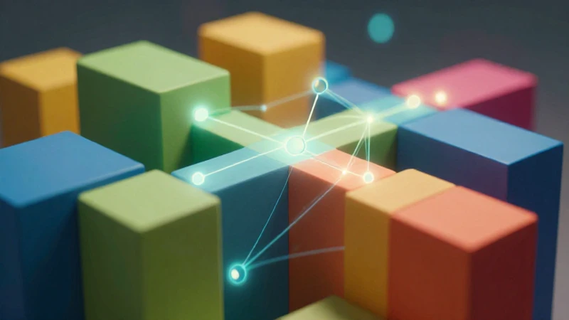 Estructura geométrica vibrante, estética educativa moderna
