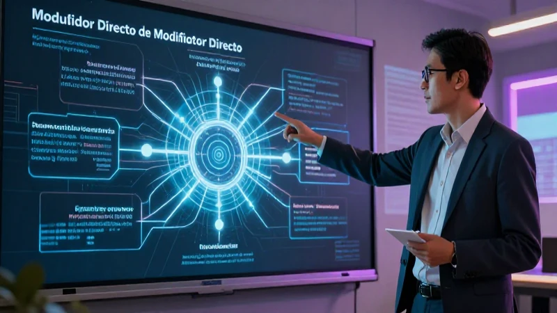 Ilustración sobre la gramática de modificadores directos