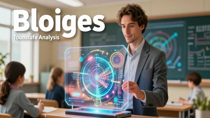 Educador con modelo holográfico educativo de alta calidad