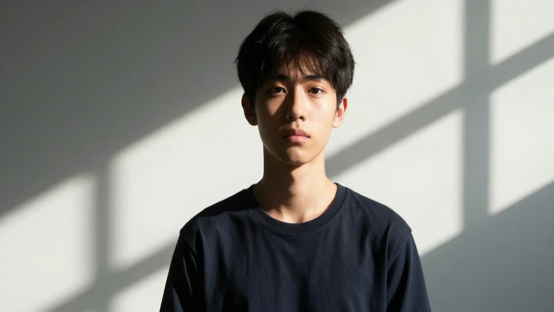 Qué significa ser mojigato y cuál es su definición exacta 3 Retrato de joven pensativo contra sombras geométricas rígidas