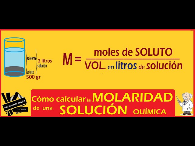 molaridad definicion ejemplos y concepto