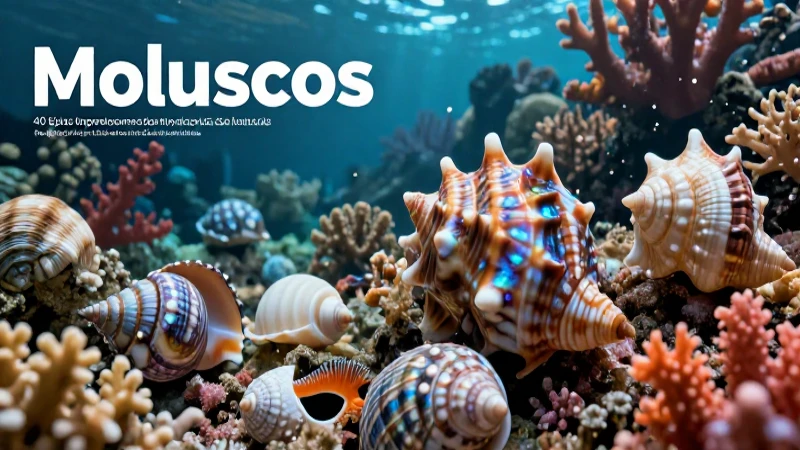 Moluscos: 40 Ejemplos Impresionantes de Estos Animales 10 Colección de moluscos marinos realistas y vibrantes