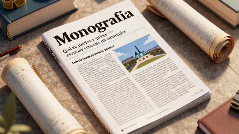 Monografías: guía académica y ejemplos destacados