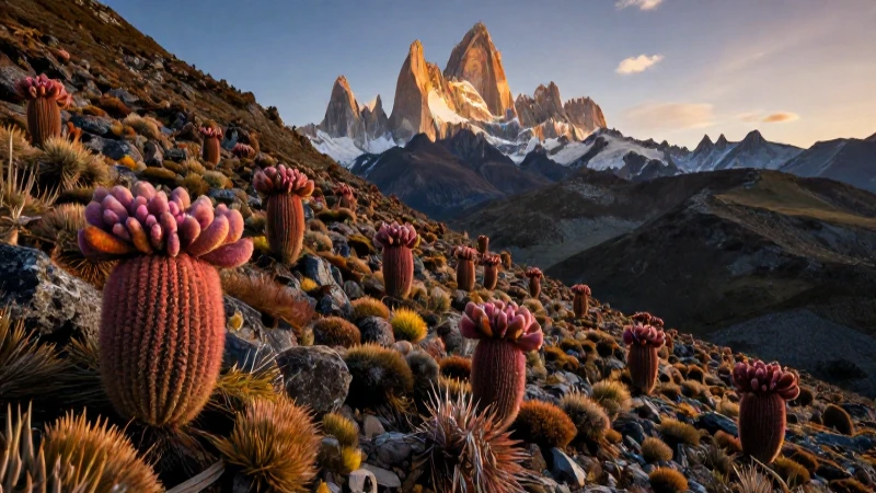 La vegetación de altura varía según la altitud andina