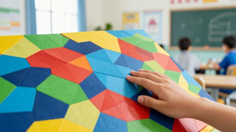 Mosaicos de figuras geométricas: Arte y Creatividad 7 Mano toca mosaico geométrico detallado