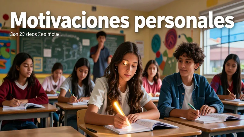 Motivaciones personales: 20 Ejemplos intrínseca y extrínseca 8 Factores sociales moldeando motivaciones estudiantiles en un aula moderna