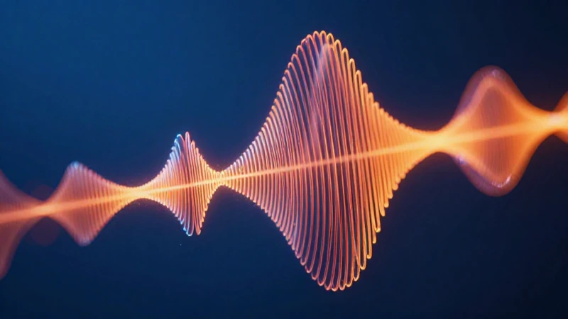 Ondas volumétricas abstractas con clasificación visual