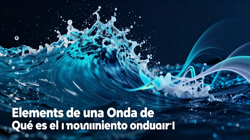 Onda dinámica de agua, física vibrante en azul