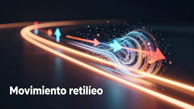 Movimiento rectilíneo: definición, concepto y ejemplos clave 7 Movimiento recto: partículas en un riel iluminado