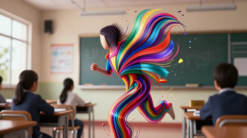 Ilustración dinámica y moderna de clase mexicana