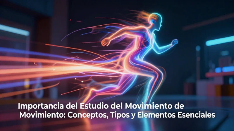 Estudio del movimiento: conceptos, tipos y elementos esenciales