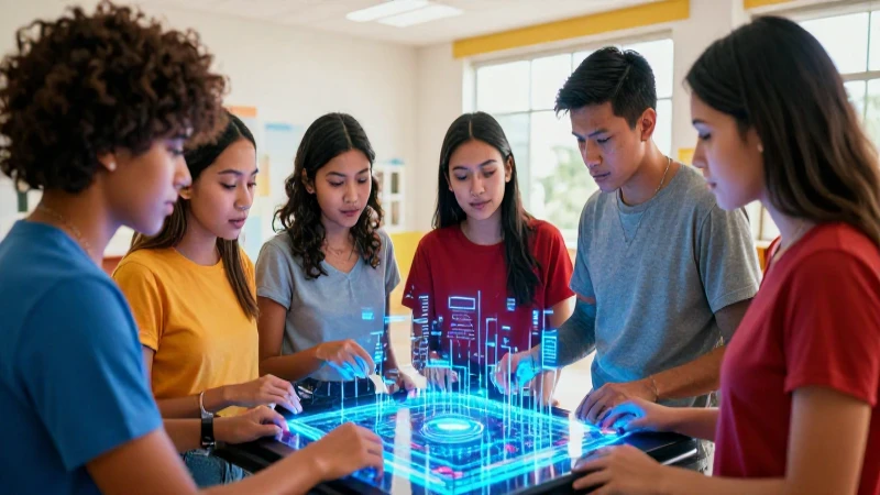 Colaboración visual de datos en aula mexicana