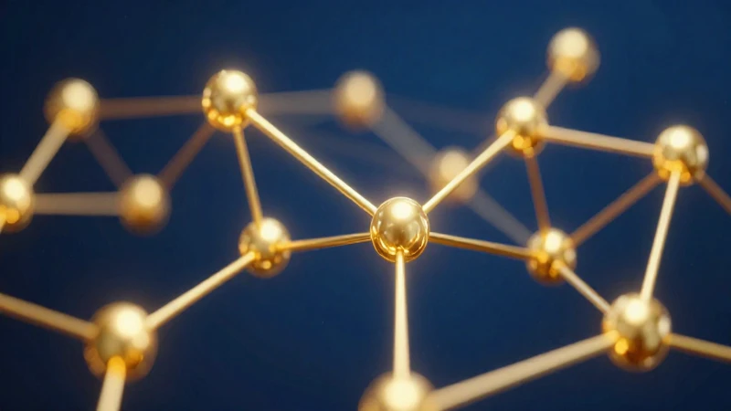 Estructura geométrica dorada que simboliza crecimiento matemático