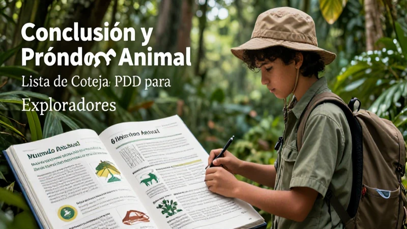 Mundo Animal: Lista de Cotejo PDF para Exploradores 8 Checklist educativo de explorador en selva
