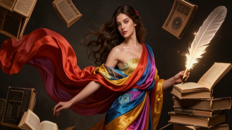 Musa: Definición y Concepto en la Poesía y sus Musas 6 Joven musa elegante con iluminación cinematográfica