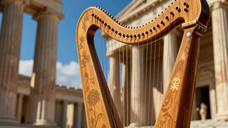 Cuál es el origen y la definición esencial de la música 3 Lyra griega, arquitectura, drama y colores vívidos