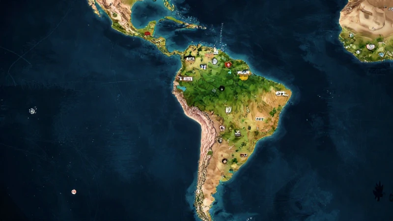 Mapa vibrante de las culturas americanas