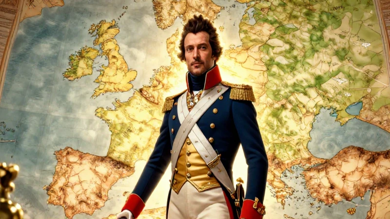 Napoleón: figura épica en estilo cinematográfico