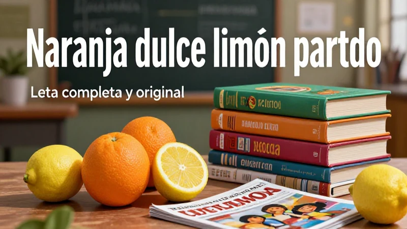Ilustración vibrante de Naranja Dulce Limón
