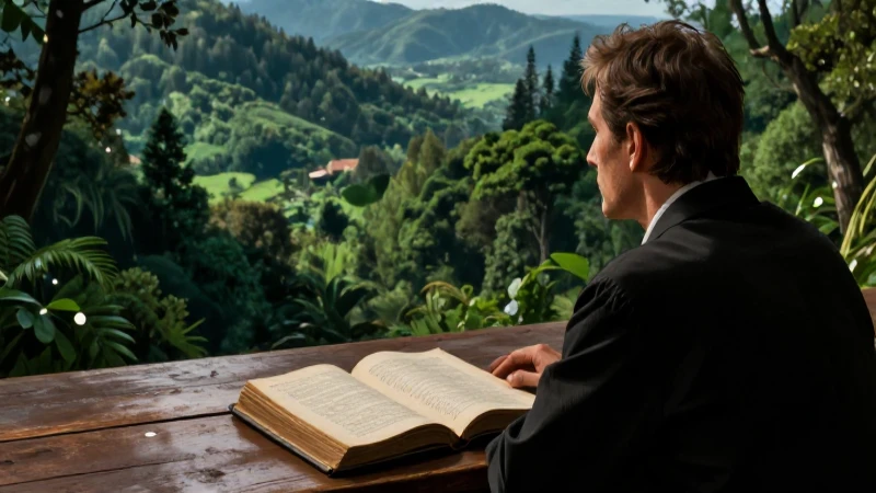 Naturalismo: Historia, autores, obras y sus características 9 Académico contemplando paisaje dramático con un libro