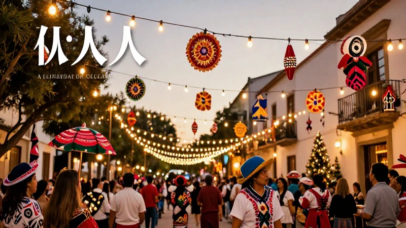 Navidad: Qué es, su origen y tradiciones más importantes 8 Vibrante celebración navideña mexicana de estilo premium