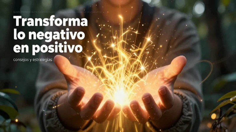 Transformar lo negativo en positivo con energía vibrante