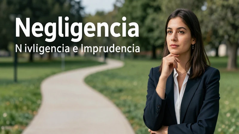 Imagen profesional sobre negligencia e imprudencia