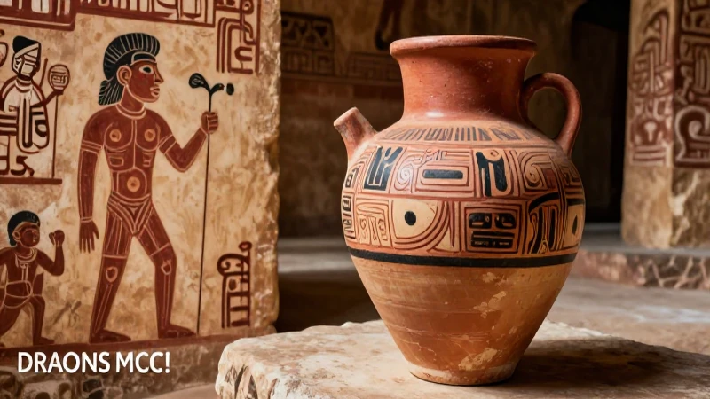 Vasija ceremonial neolítica en sitio arqueológico mexicano