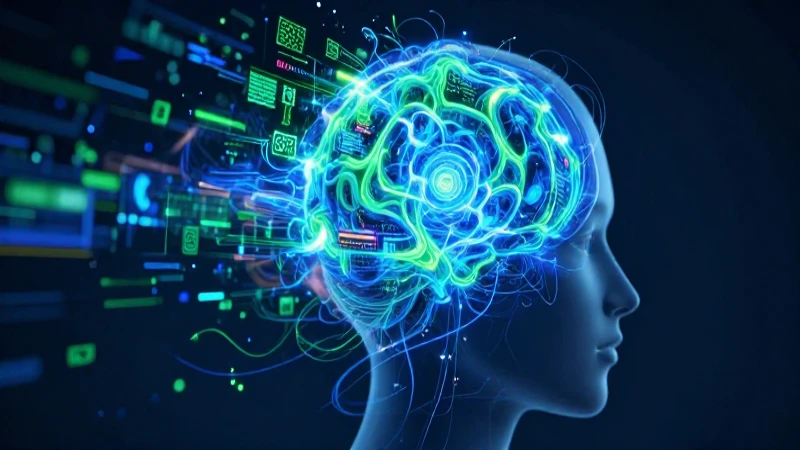Neologismos: 50 Ejemplos de Neologismos Innovadores 5 Mente digital vibrante con energía abstracta
