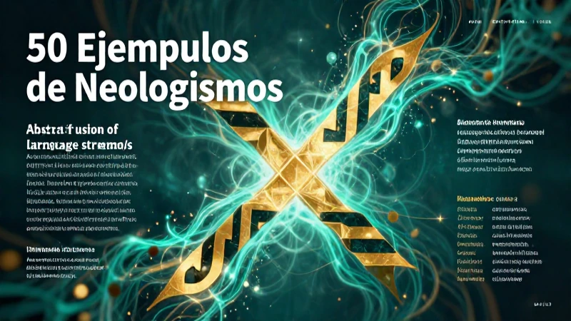 Neologismos: 50 Ejemplos de Neologismos Innovadores 6 Neologismos inspirados en diversas lenguas