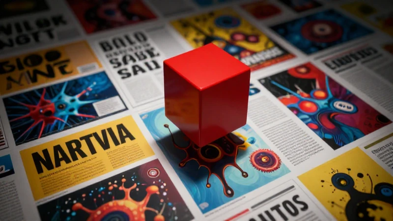 Neoplasticismo: características, obras y sus representantes 3 Geometría vibrante con cubo rojo flotante