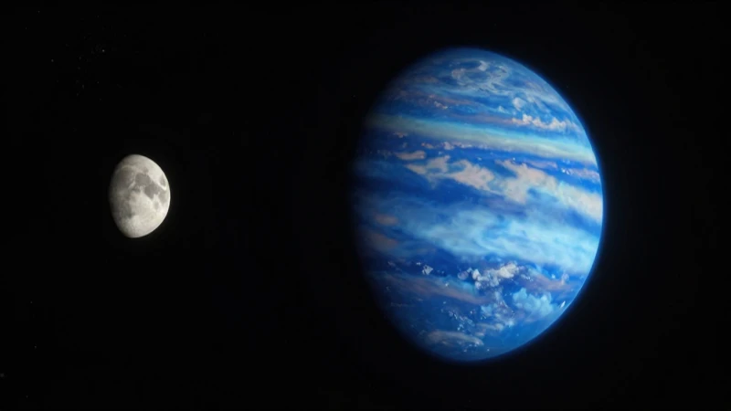 Neptuno y sus lunas celestes