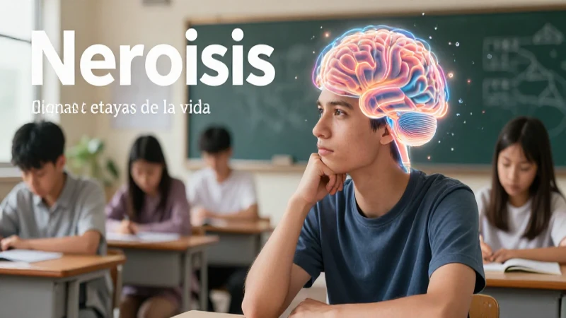 Neurosis manifestada visualmente a través de un retrato cerebral