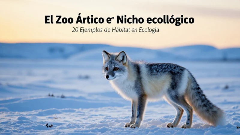 Zorro ártico majestuoso en tundra nevada