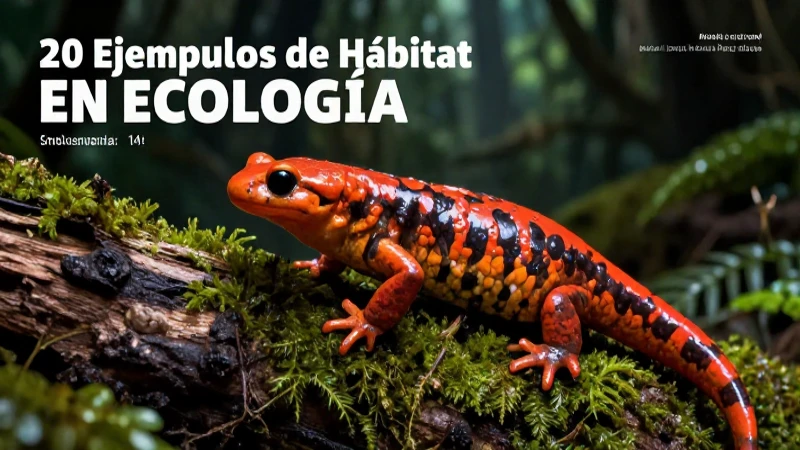 Salamandras en bosques húmedos ecológicos