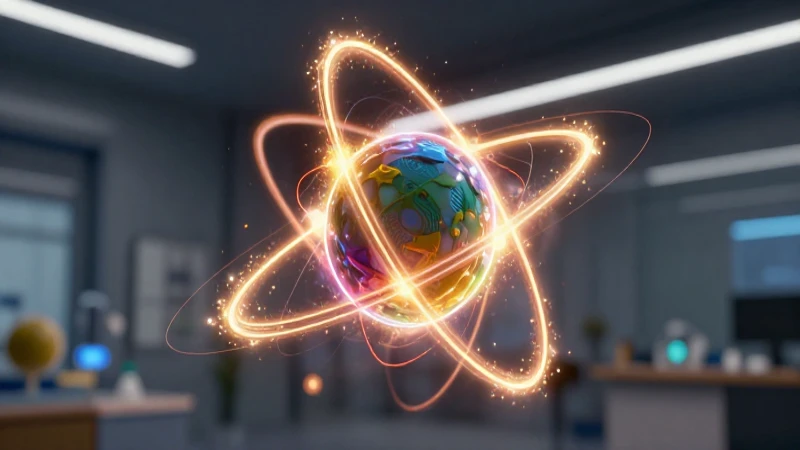 Modelo de Bohr vibrante y educativo