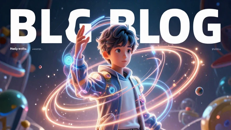 Joven con energía brillante y temática científica