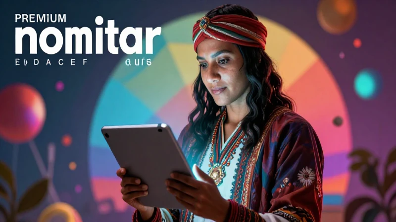 Nomade: significados, características y conceptos clave 5 Educador nómada con tablet, estilo revista digital