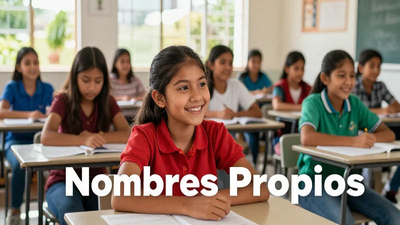 Contenido educativo sobre nombres propios y comunes